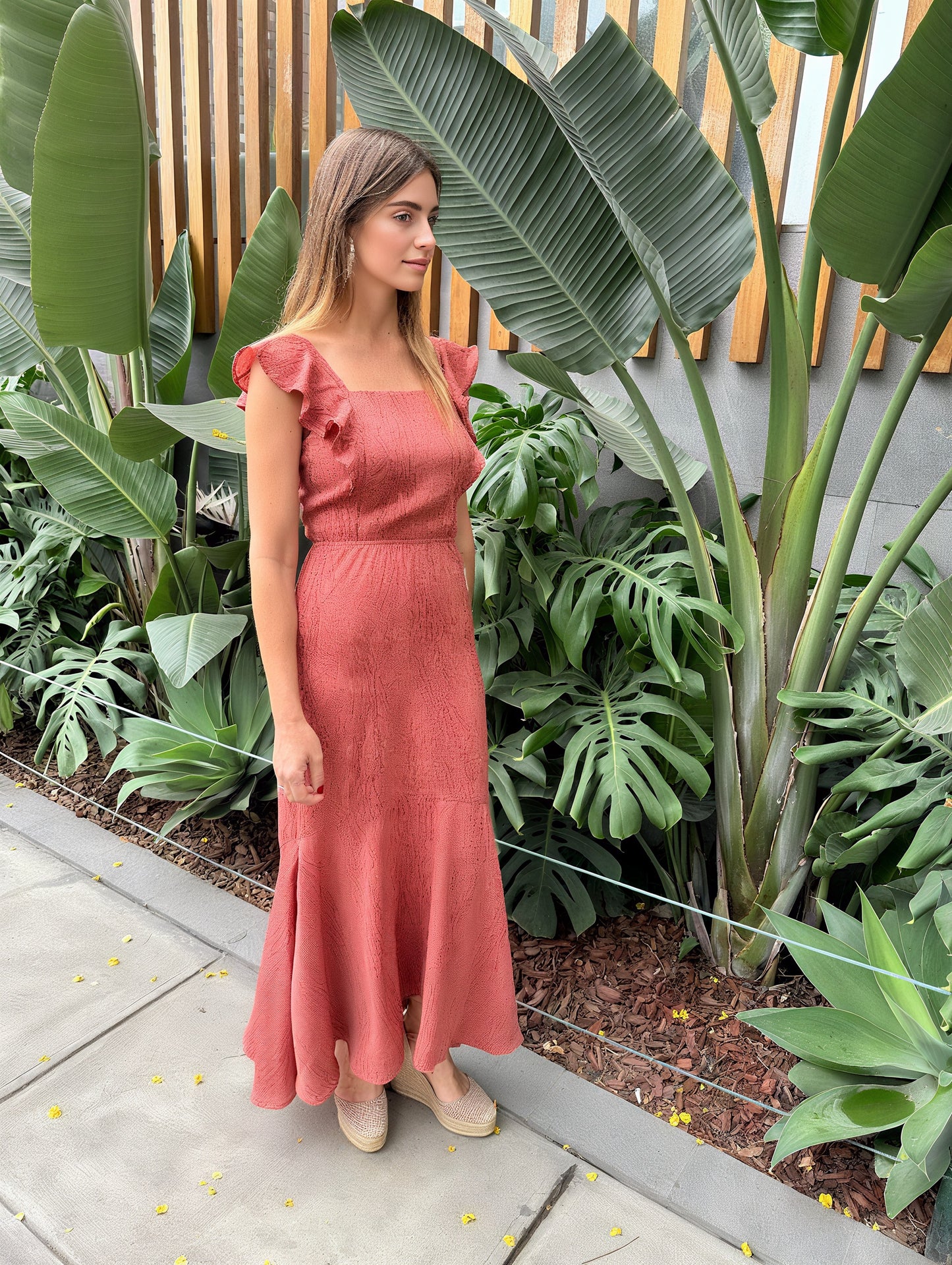 DARA PRINTED SILK DRESS