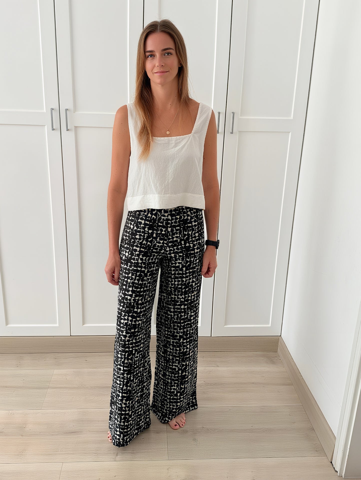 LES SILK PALAZZO PANTS