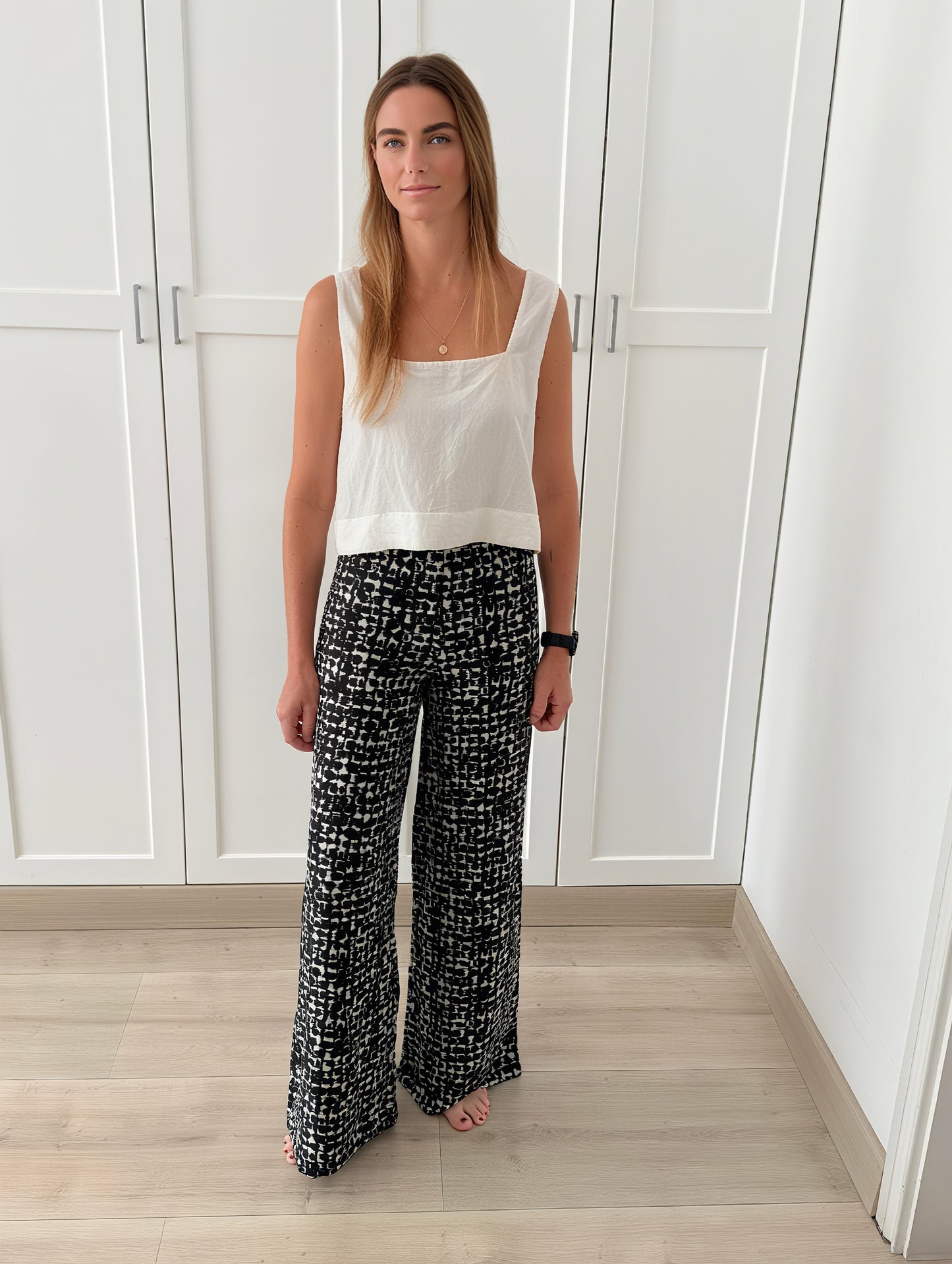 LES SILK PALAZZO PANTS