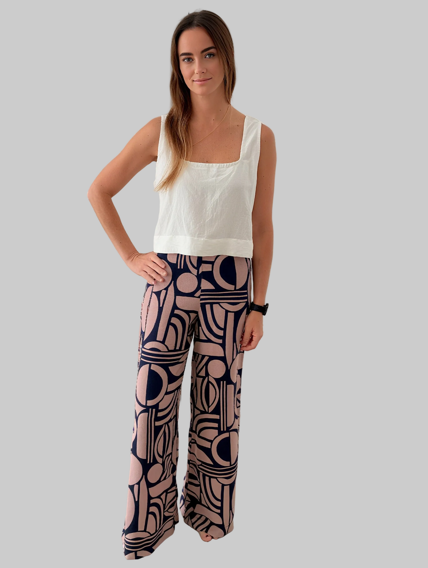 LILA SILK PALAZZO PANTS