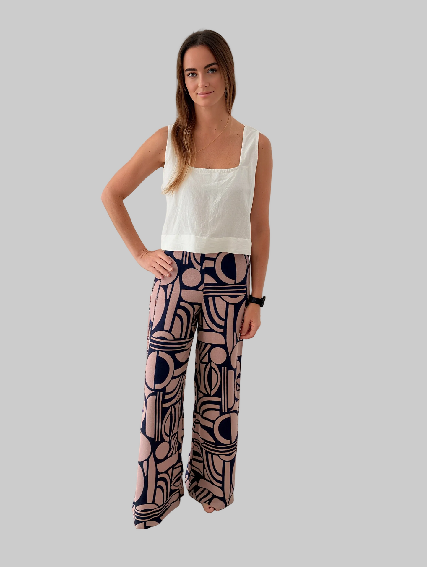 LILA SILK PALAZZO PANTS