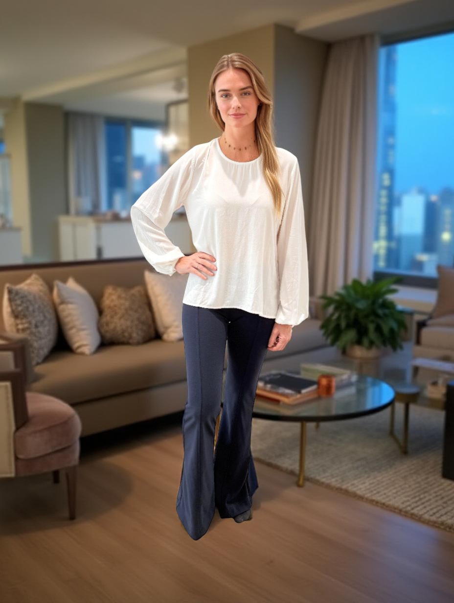 BLUE FLARE PANTS