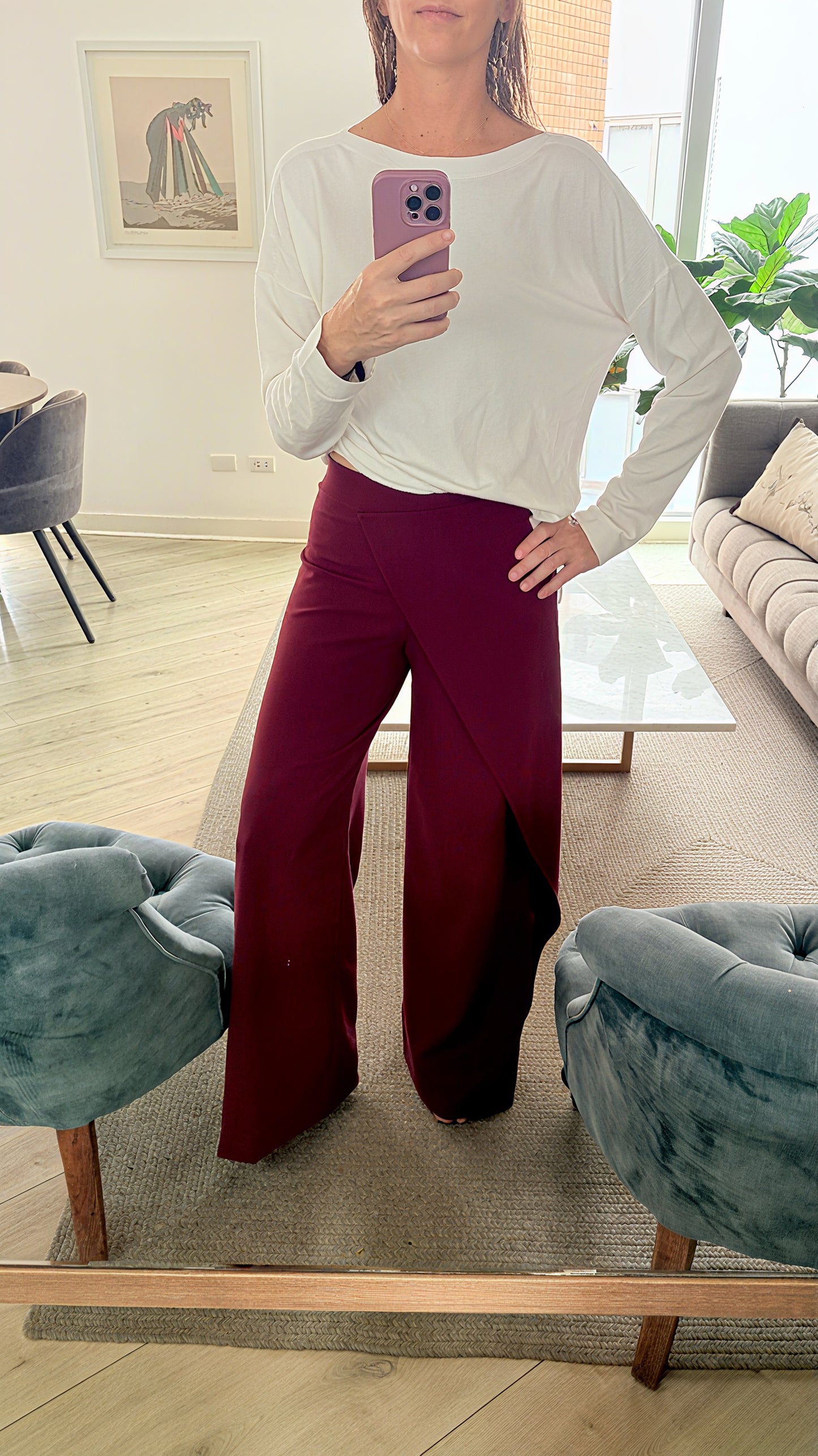 GAIA BURGUNDY PANT