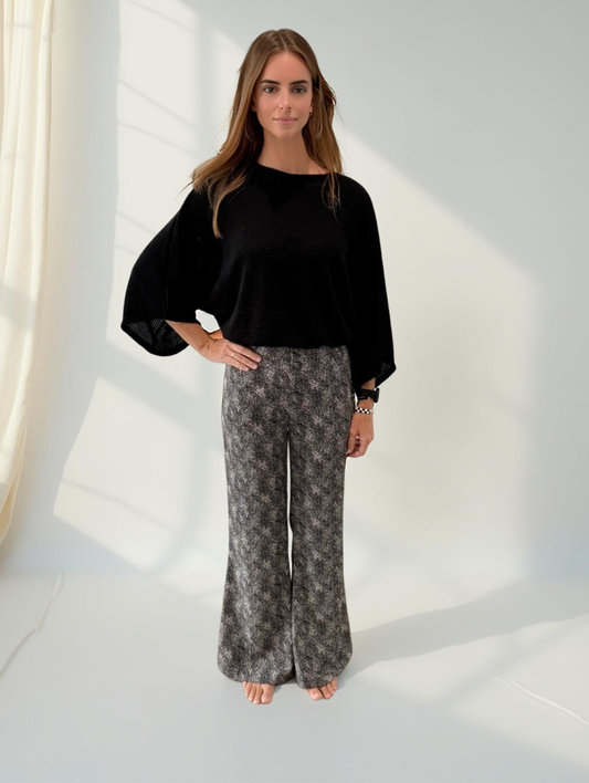 PRINTED ISA SILK PANTS