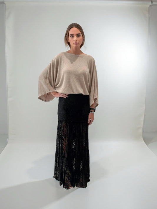 NUDE KIMONO SLEEVE SWEATER