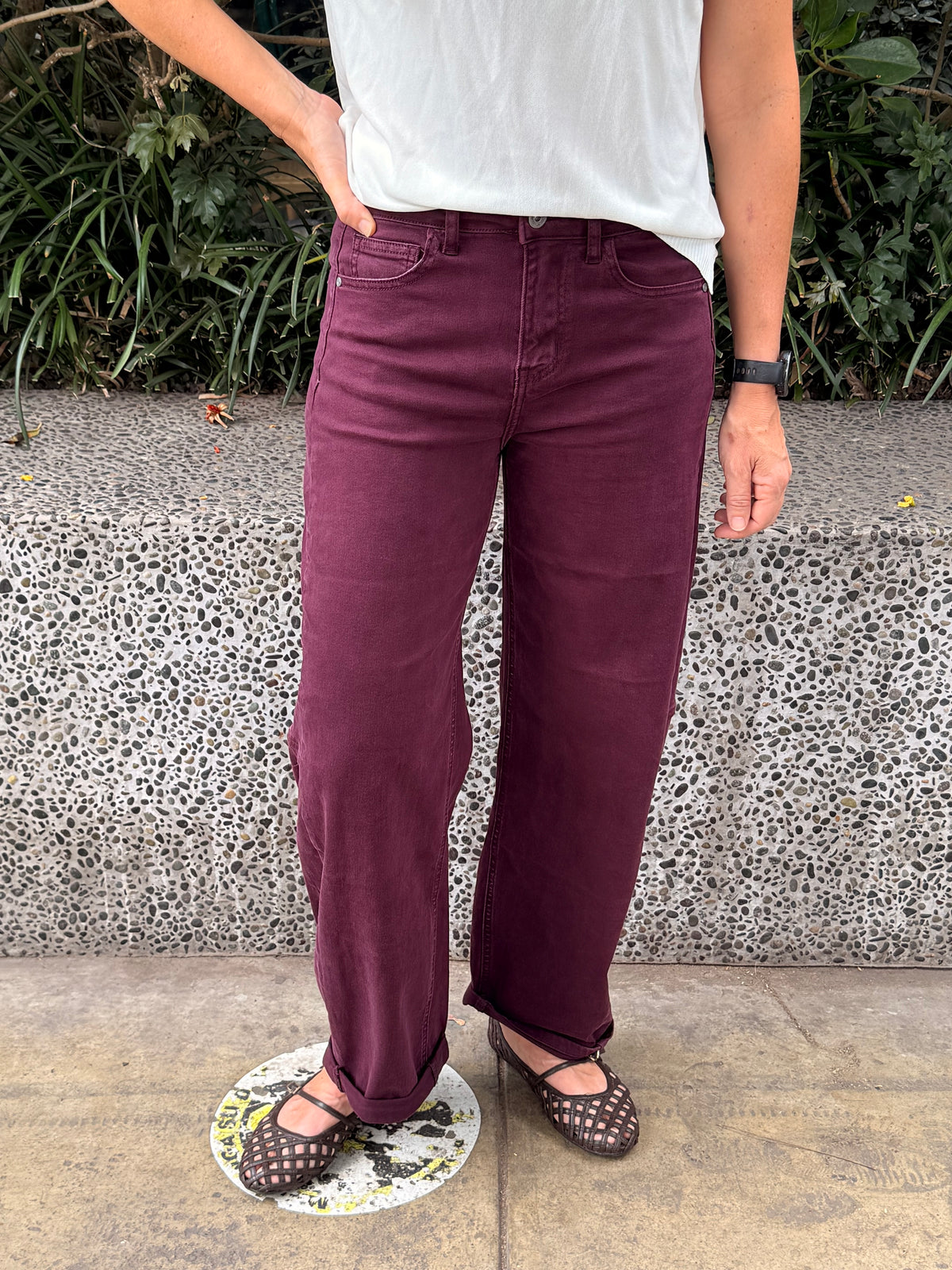 LUCCA PANT BURGUNDY