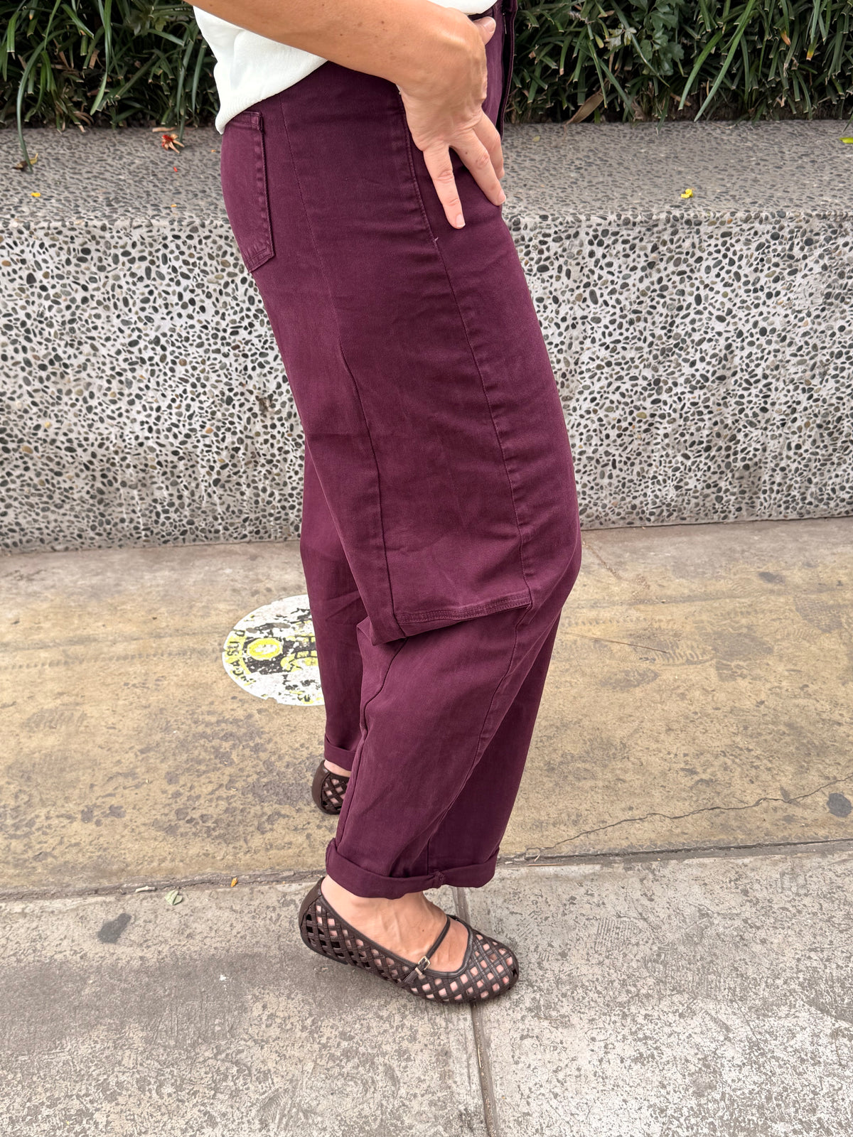 LUCCA PANT BURGUNDY