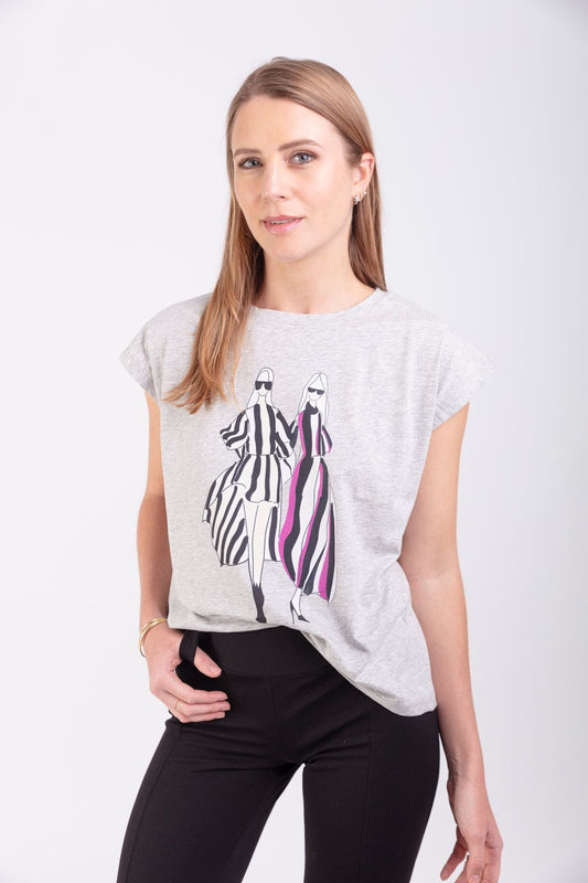 T-SHIRT RUNWAY GREY